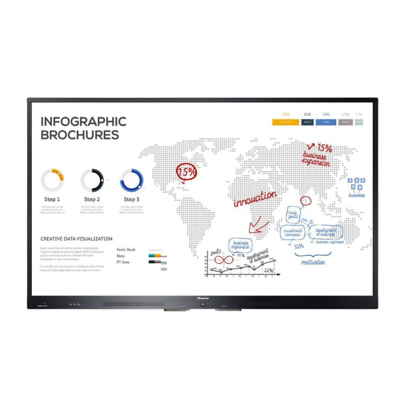 HiSense 65WR60AE 65” 4K UHD Interactive Touchscreen – Smart Display for Business & Education