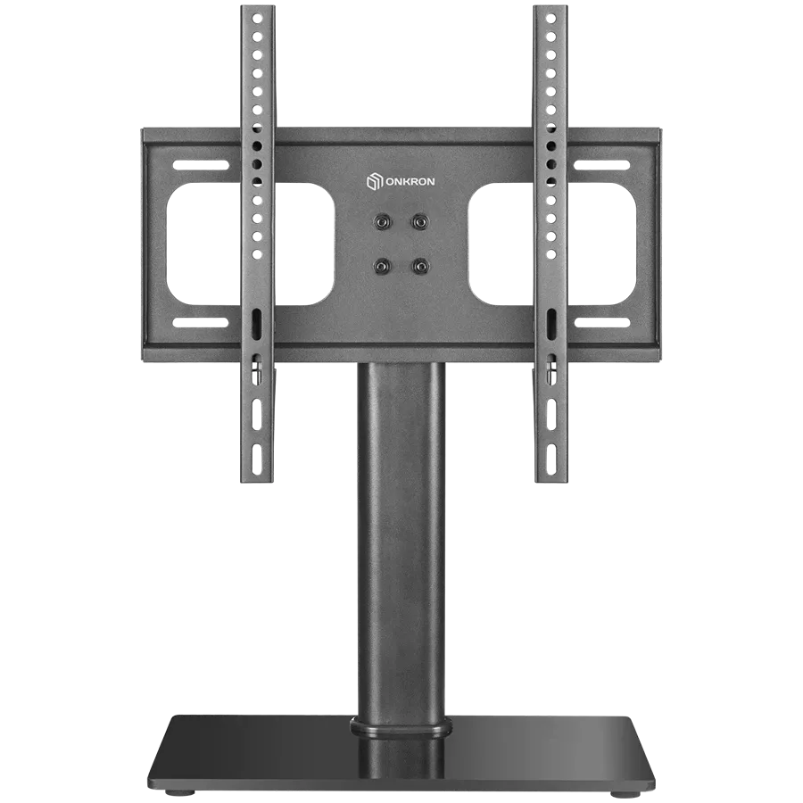 Prestigio ONKRON Universal Height Adjustable Table Top TV Stand for 26 to 55-inch Flat Panel TVs Digital Panels 30 kg Black - PT1-B