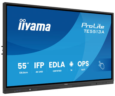 Iiyama 55" Google EDLA Certified IFP - Interactive display for seamless integration and collaboration in education and enterprise