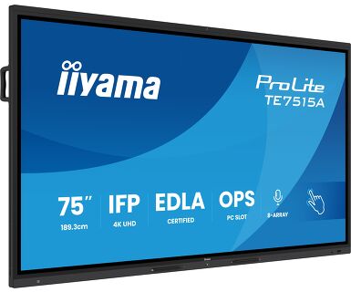 Iiyama 75" 4K UHD Google EDLA Certified IFP Interactive Display – Where Design Meets Performance