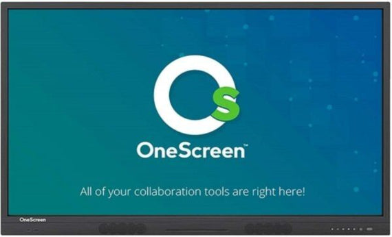 This image is about OneScreen Solutions - T6 75" 4K UHD Interactive Touchscreen Display.