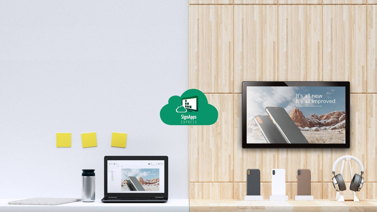 IAdea SignApps Express digital signage software interface