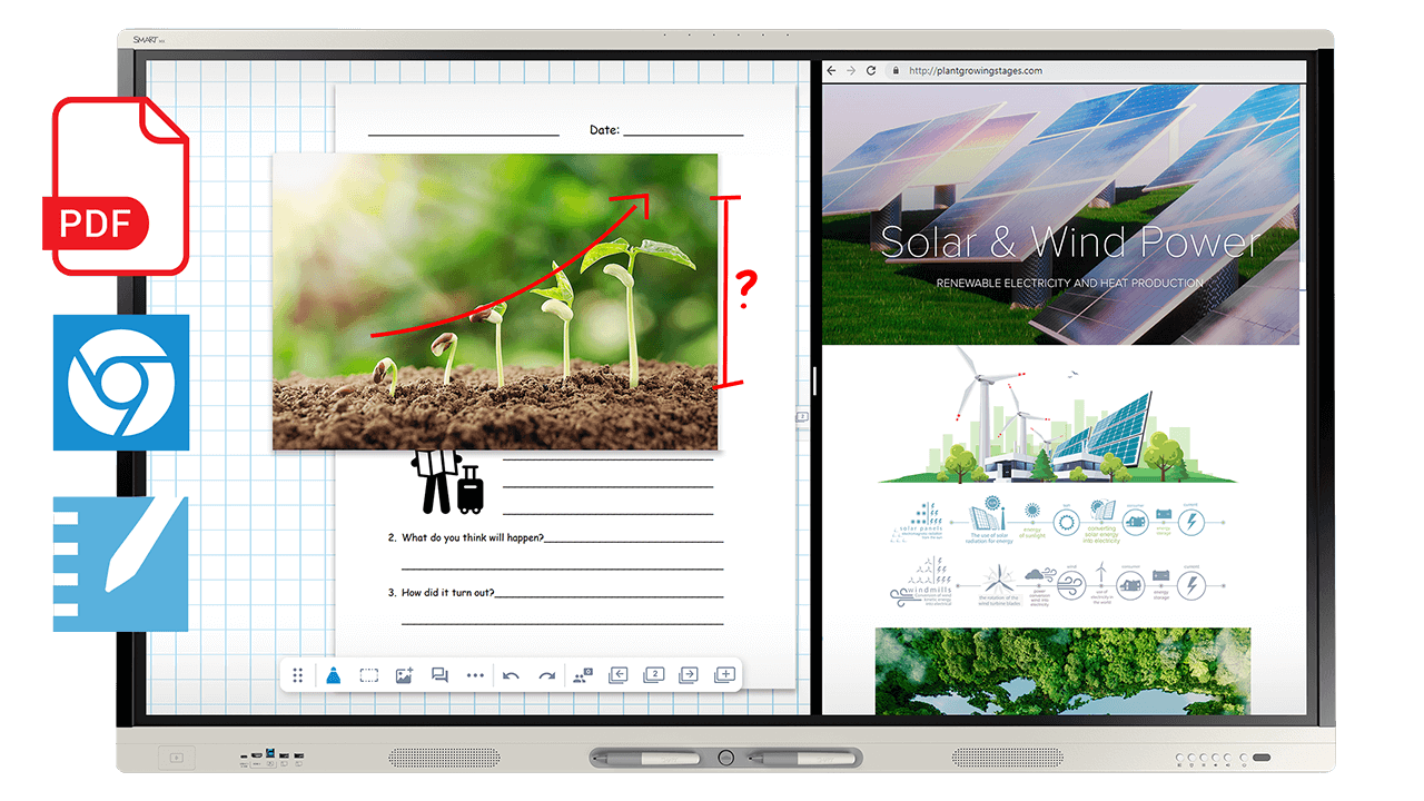 SMART Board MX065-V5 interactive display