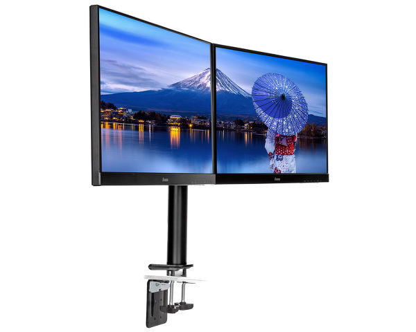 iiyama Simple and Functional Dual Desktop Arm - DS1002C-B1
