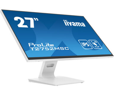 Iiyama 27” Optical Bonded PCAP 10pt touchscreen monitor with IPS panel technology, edge-to-edge glass design and anti-fingerprint coating