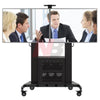 NorthBayou Aluminum Mobile Workstation TV Cart AVG1800-60-2A – Dual-Screen Mobility for Professional Displays