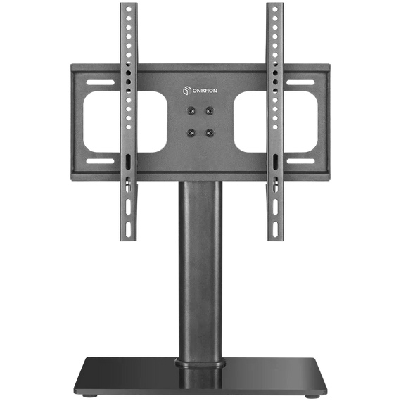 Prestigio ONKRON Universal Height Adjustable Table Top TV Stand for 26 to 55-inch Flat Panel TVs Digital Panels 30 kg Black - PT1-B