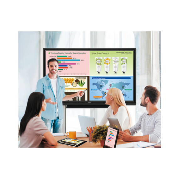SHARP PN-60TW3 60” Full HD Interactive Display – Wireless Collaboration & Precision Touch