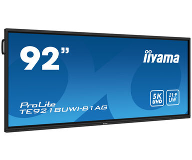 Iiyama 92” Ultra-wide Interactive 5K UHD display with 21:9 panoramic view
