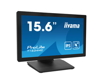 Iiyama 15.6" Full HD PCAP 10 point touch monitor with edge-to-edge glass, IPS Panel Technology and touch through glass function