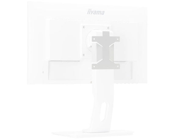 High quality bracket for mounting a Mini PC or Thin Client White - MD BRPCV03-W