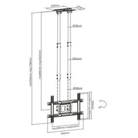 VSYS Heavy-Duty TV Ceiling Mount