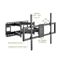 VSYS HEAVY-DUTY FULL-MOTION TV WALL MOUNT