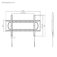 VSYS Affordable Heavy-Duty TV Wall Mount