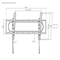 VSYS Affordable Heavy-Duty Tilt TV Wall Mount