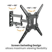 VSYS Economical Full-Motion TV Wall Mount