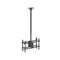 VSYS Back-to-Back Dual Screen Heavy-Duty TV Ceiling Mount (Long)