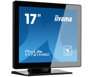 Iiyama 17" touchscreen featuring 10 touch points and PCAP technology