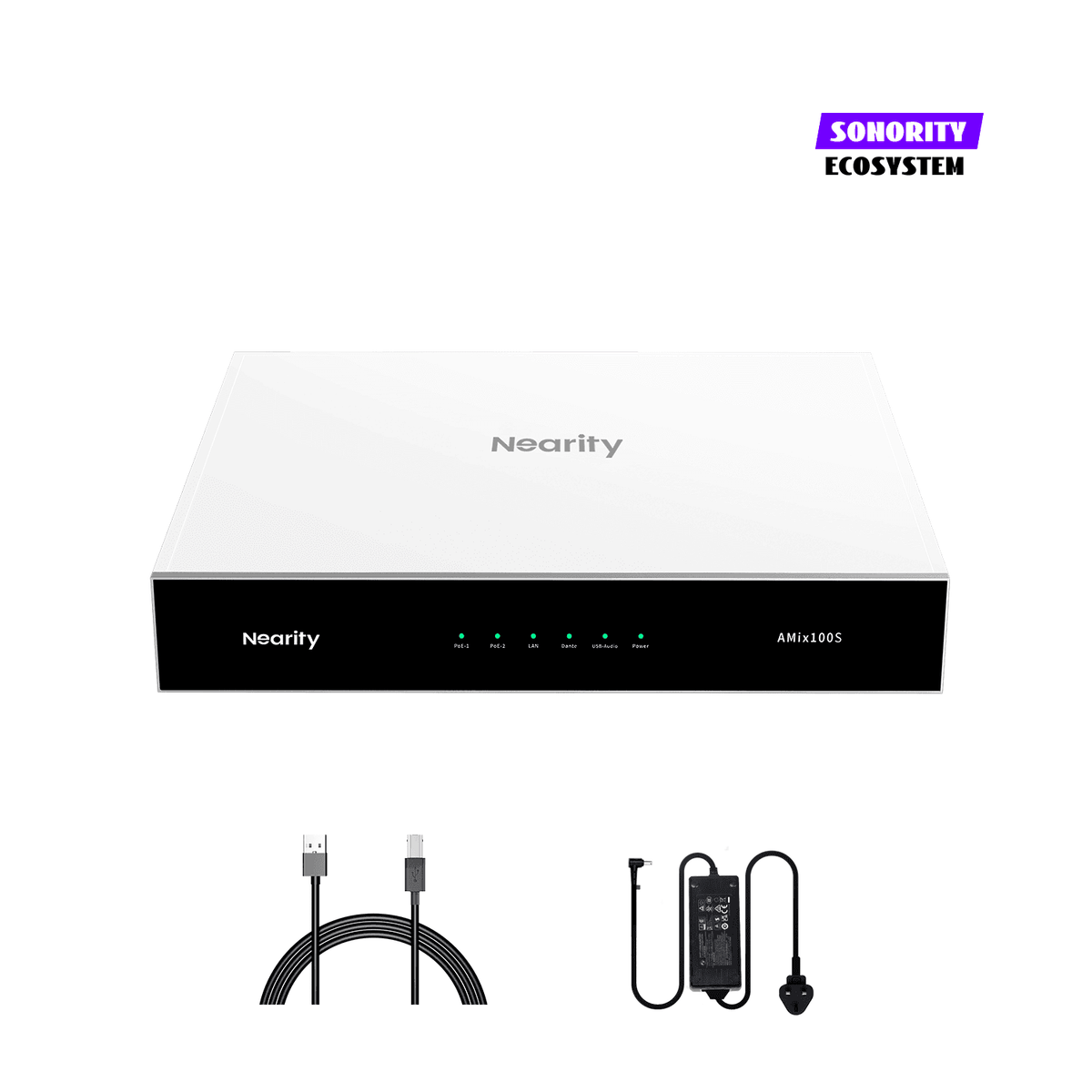 Nearity Sonority AMIX100S audio DSP conferencing amplifier unit