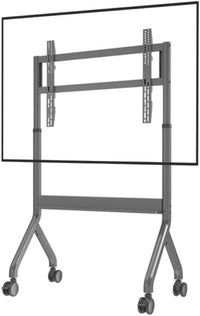Enhancing Quality TEX Motorized Floor Stand, 75"-90" Support, Up to 250mm Height Adjustment, Up to 68.2kg Max Load Capacity, 200 x 200mm to 900 x 600mm VESA Compatible | EQ-TEX-75-90