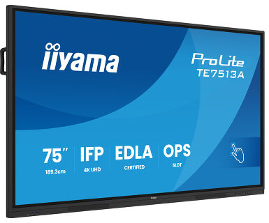 Iiyama 75" Google EDLA Certified IFP - Interactive display for seamless integration and collaboration in education and enterprise