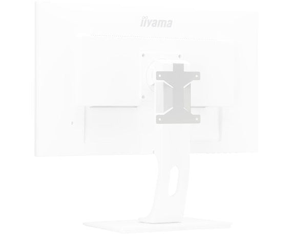 High quality bracket for mounting a Mini PC or Thin Client White - MD BRPCV04-W