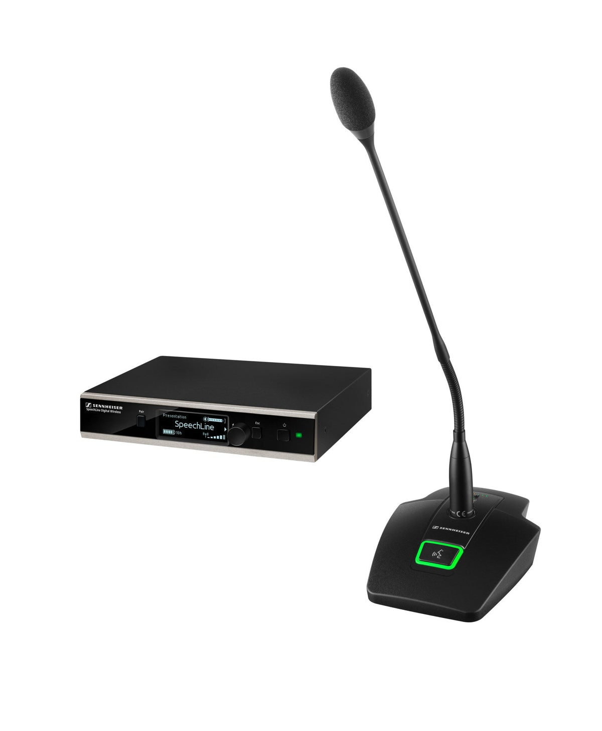 Sennheiser SL TS 133 GN Set DW-3 UK wireless tablestand microphone