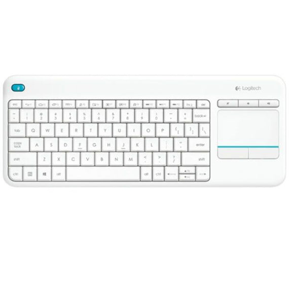 Buy Logitech K400 Wireless Touch Keyboard White in Dubai, Sharjah, Abu Dhabi, Ajman, Al Ain, Ras Al Khaimah, Fujairah, Umm al Quwain, UAE