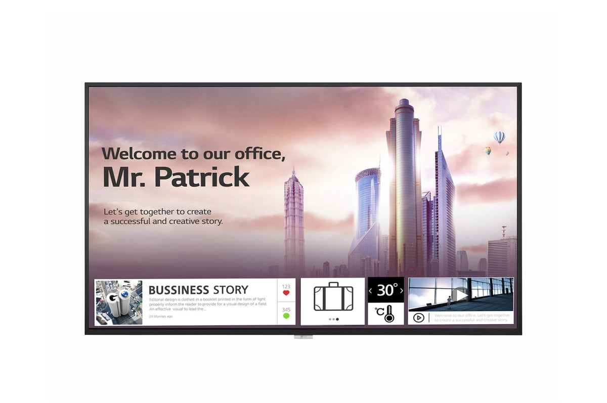 LG 55UH5F-H digital signage display front view