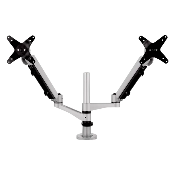 ViewSonic Spring-Loaded Dual Monitor Mounting Arm for Two Monitors up to 27 Inches Each - LCD-DMA-002