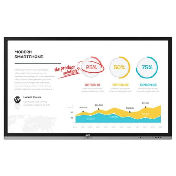 Buy BenQ RP653 65’’ FHD Interactive Flat Panel in Dubai, Sharjah, Abu Dhabi, Ajman, Al Ain, Ras Al Khaimah, Fujairah, Umm al Quwain, UAE