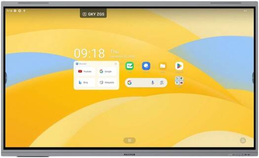 MAXHUB S6520 Interactive Display, 65" TFT LCD Module with DLED Backlight, 4K UHD Resolution, 6.5ms Response Time, 50 Touch Points, IR Touch Type, 2x 20 W Speakers | S6520