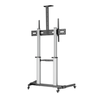 VSYS VFS44-610TW TV cart, front angled view