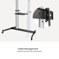 VSYS VFS44-610TW aluminium column and height-adjustable shelf detail