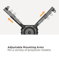 VSYS VPM-20-H adjustable mounting arms for varied projector hole patterns