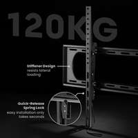 VSYS VS01A-69T tilt mechanism, stiffener design and quick-release spring lock detail