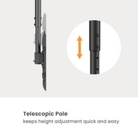 VSYS VCM-CE1546L telescopic pole height adjustment