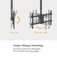 VSYS VCM-CE1546L tilt and 360 degree rotation range diagram