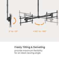 VSYS VCM-CE1546SL tilt to minus 25 degrees and 360 degree rotation range