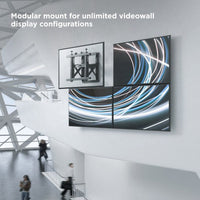VSYS VSVW13-610T mounts installed on a multi-screen video wall array