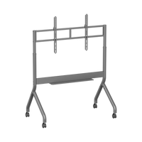 VSYS VTLX16M-612FW motorised height-adjustable TV cart, rear angled view