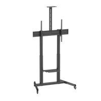 VSYS VTLX17-610TW telescopic TV cart, angled view